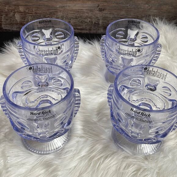 Hard Rock Hotel Beach Club Goblets Drinkware, Set Of 4, Light Purple - Picture 2 of 6
